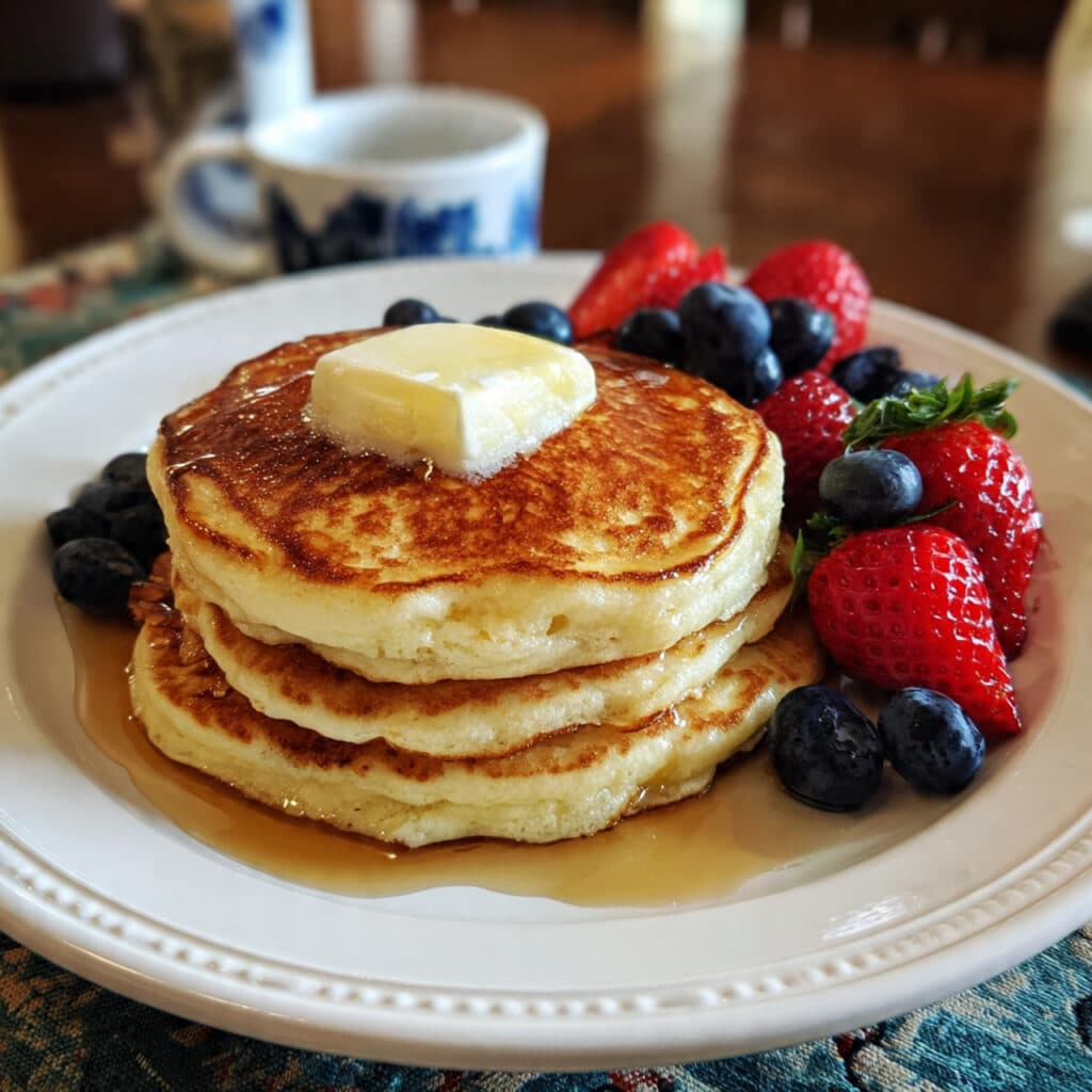 fluffiest Greek yogurt pancakes you'll ever make—protein-packed, tender, and absolutely irresistible
