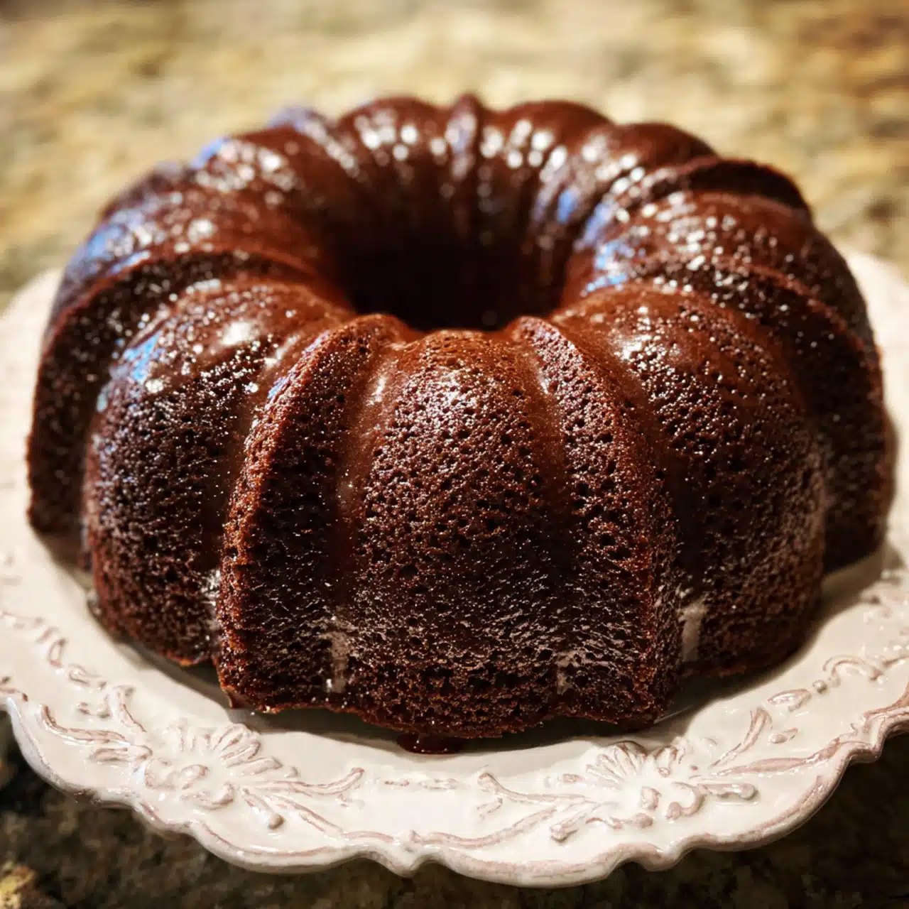 Chocolate Pound Cake is incredibly rich, moist, and chocolatey! Made with cream cheese for the most tender crumb, it's perfect for any celebration