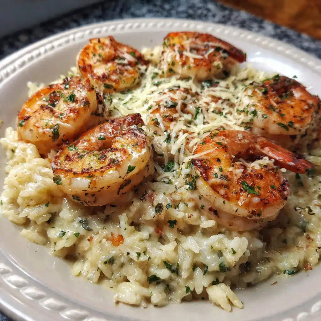 Garlic Butter Shrimp and Rice – buttery, cheesy, and ready in just 20 minutes!