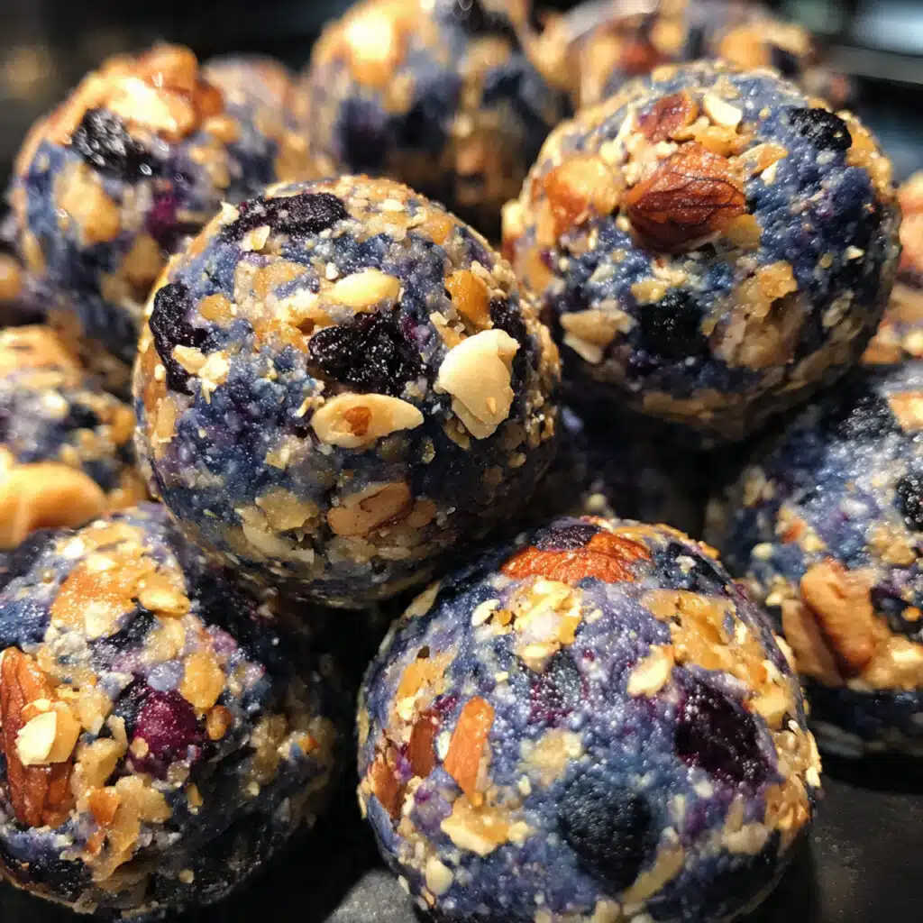 no-bake Blueberry Muffin Energy Bites are the perfect healthy snack!