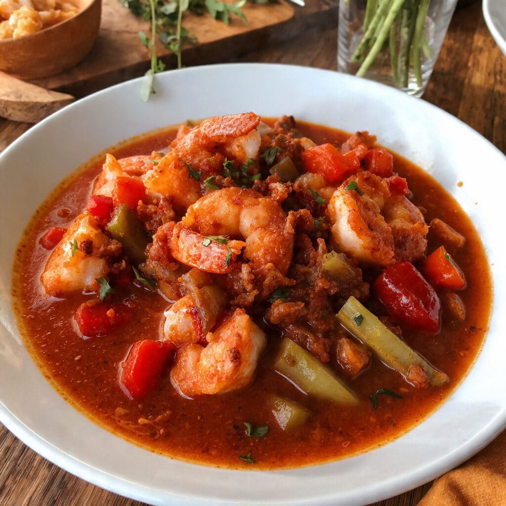 Bold, saucy Shrimp Creole loaded with tender shrimp and the authentic flavors of Louisiana—ready in just 45 minutes