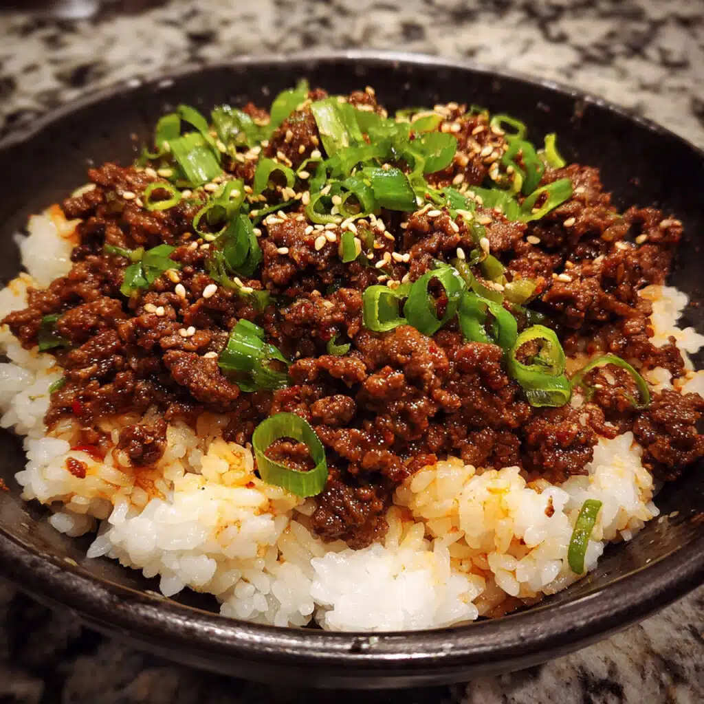 Easy Korean Beef and Rice — sweet, savory, and ready in 20 minutes! The perfect weeknight dinner.