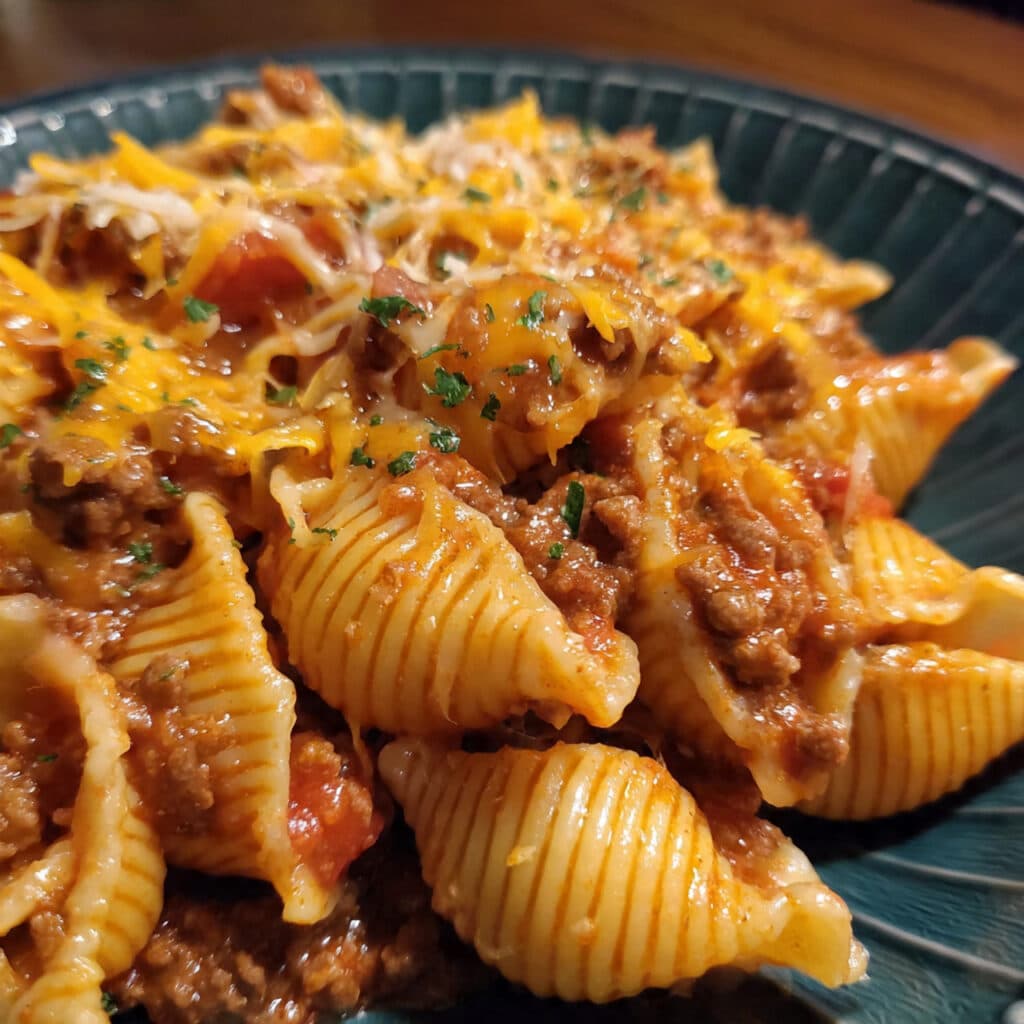 Easy Crockpot Taco Pasta – comfort food that makes itself while you go about your day