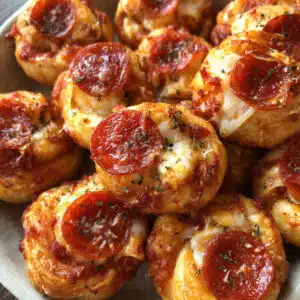 Easy Crescent Roll Pizza Bites – flaky, cheesy, and ready in 15 minutes! Perfect for snacks, lunch boxes, or game day.