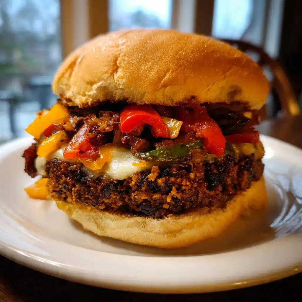 homemade Black Bean Burgers with a secret trick to make them hold together perfectly! Packed with protein, loaded with flavor