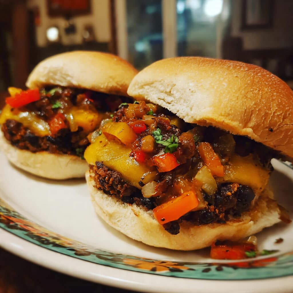 homemade Black Bean Burgers with a secret trick to make them hold together perfectly! Packed with protein, loaded with flavor