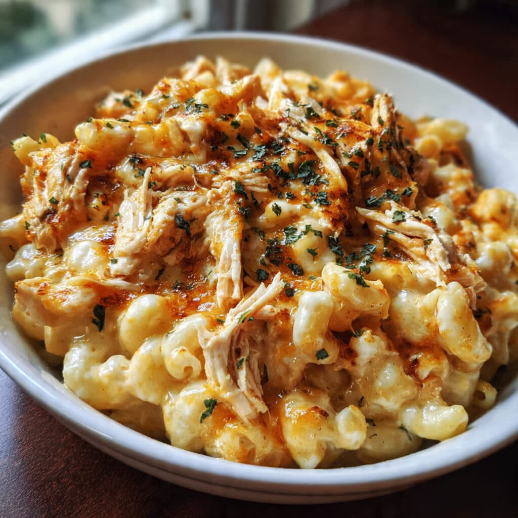 Creamy, spicy, and absolutely irresistible! This Buffalo Chicken Mac and Cheese combines two comfort food favorites into one incredible dish.