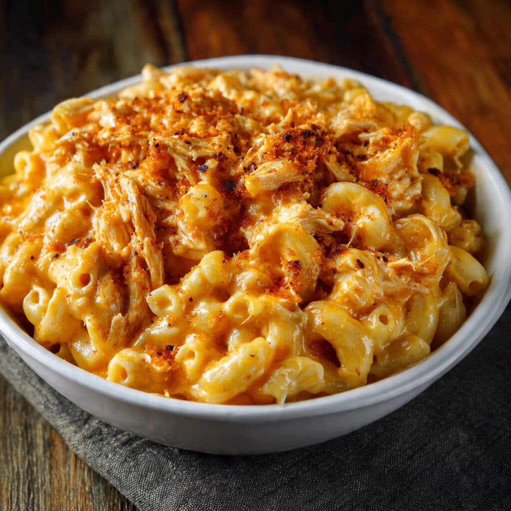 Creamy, spicy, and absolutely irresistible! This Buffalo Chicken Mac and Cheese combines two comfort food favorites into one incredible dish.