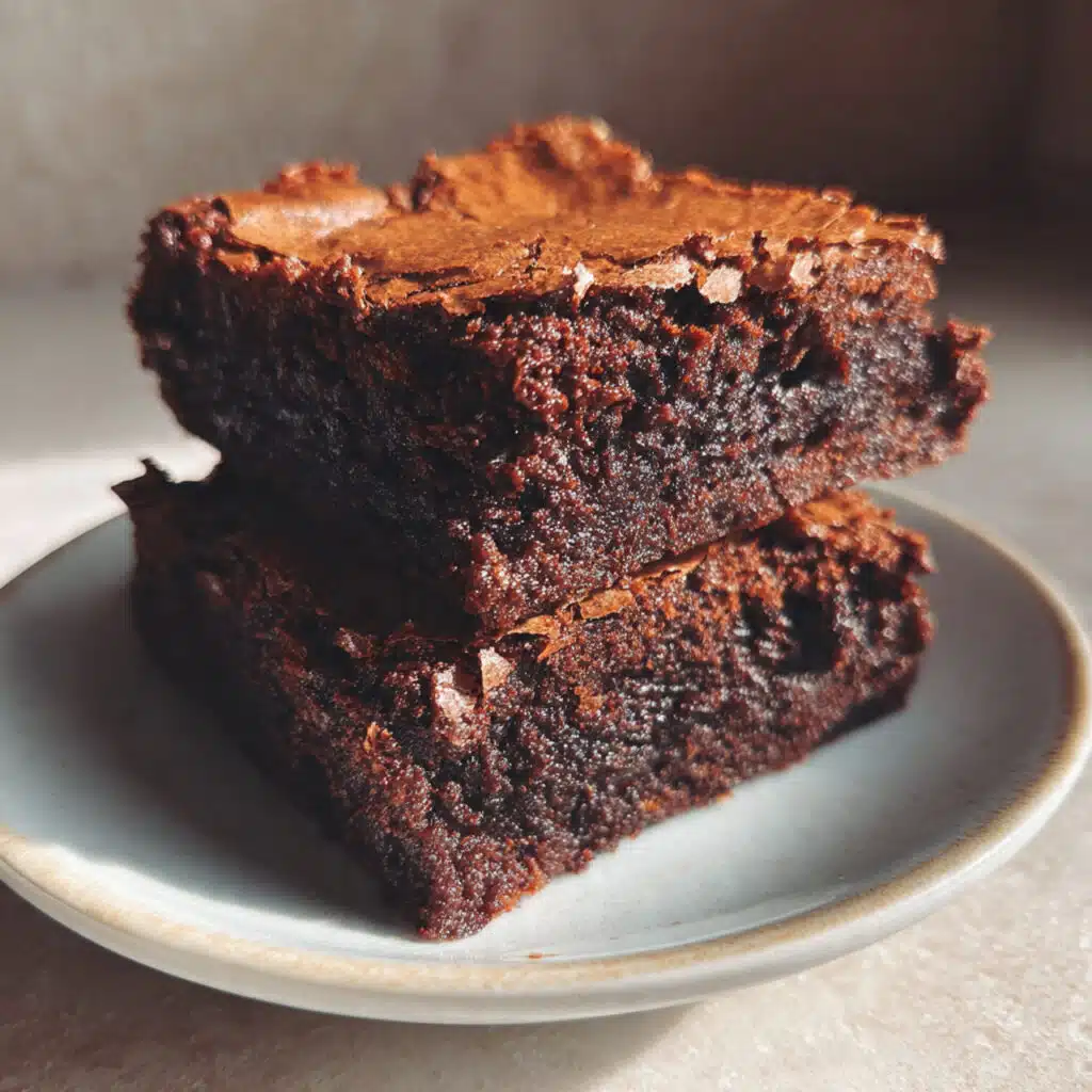 vegan brownies you'll ever make! Fudgy, rich, and so easy with simple pantry ingredients. No one will believe these are dairy-free and egg-free