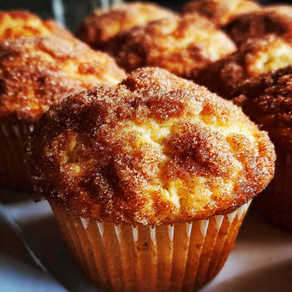 The easiest homemade Cinnamon Sugar Muffins with that perfect bakery-style crunchy top! Soft, fluffy, and ready in just 30 minutes.