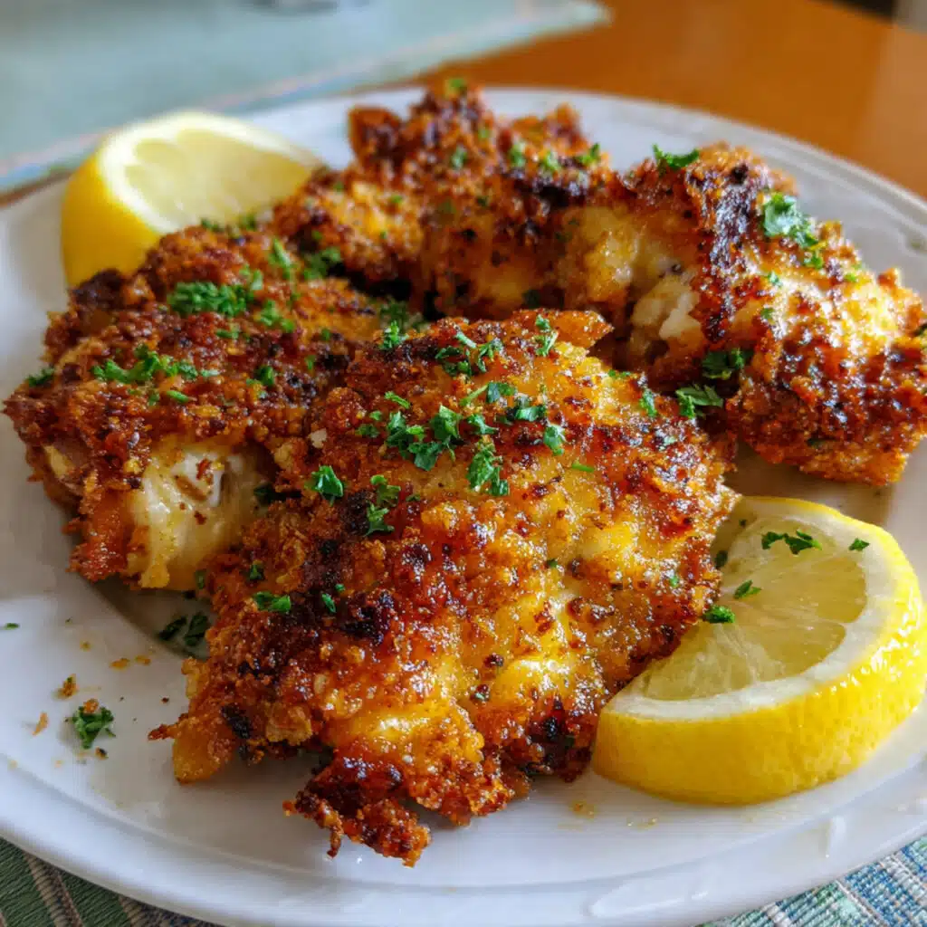 Air Fryer Chicken with lemon butter is weeknight easy but tastes like a special occasion. No deep fryer needed