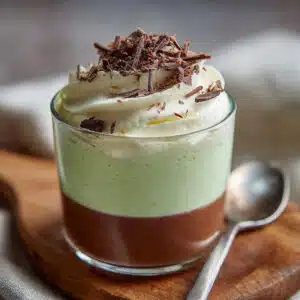 St. Patrick's Day Green Shake Pudding Cups are light, minty, and so easy to make! Perfect for celebrating with a no-bake dessert