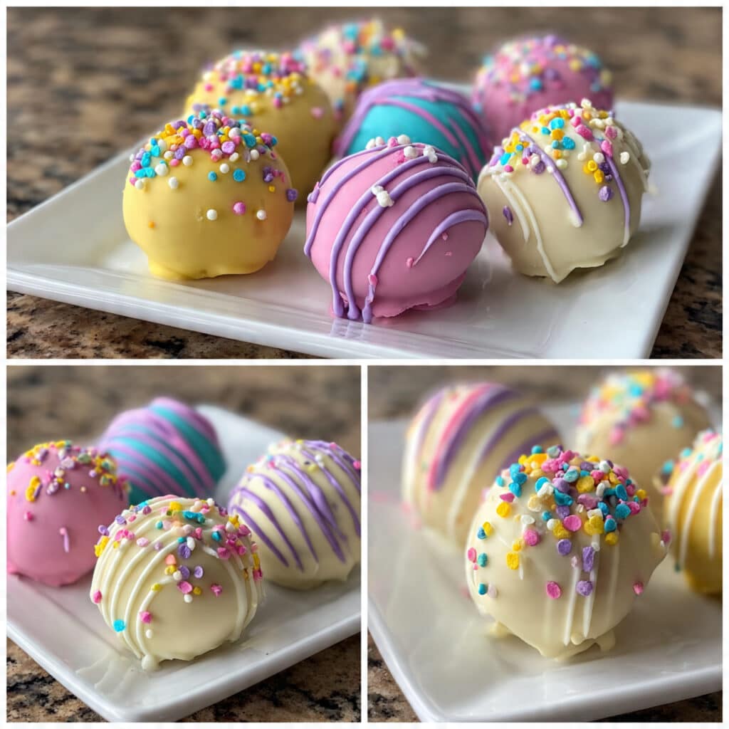 Easter Egg Oreo Cookie Balls 6 Easter Egg Oreo Cookie Balls are the perfect no-bake spring treat – creamy, chocolatey, and decorated in beautiful pastel colors
