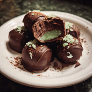 mint chocolate truffles are rich, smooth, and refreshingly minty—made with just 3 ingredients