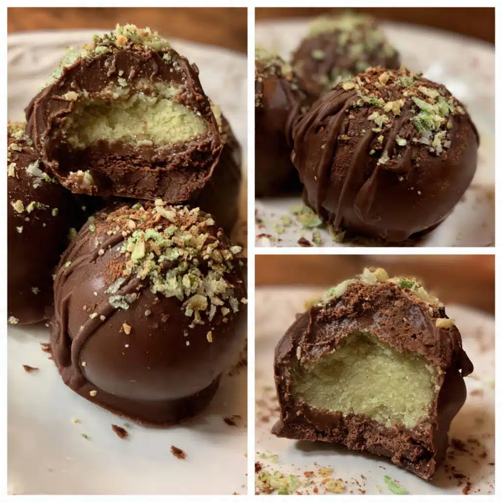 mint chocolate truffles are rich, smooth, and refreshingly minty—made with just 3 ingredients