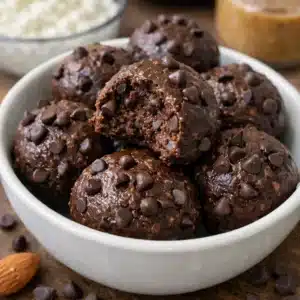 Cottage Cheese Brownie Batter Protein Bites are no-bake, protein-packed treats that taste like indulgent brownie batter