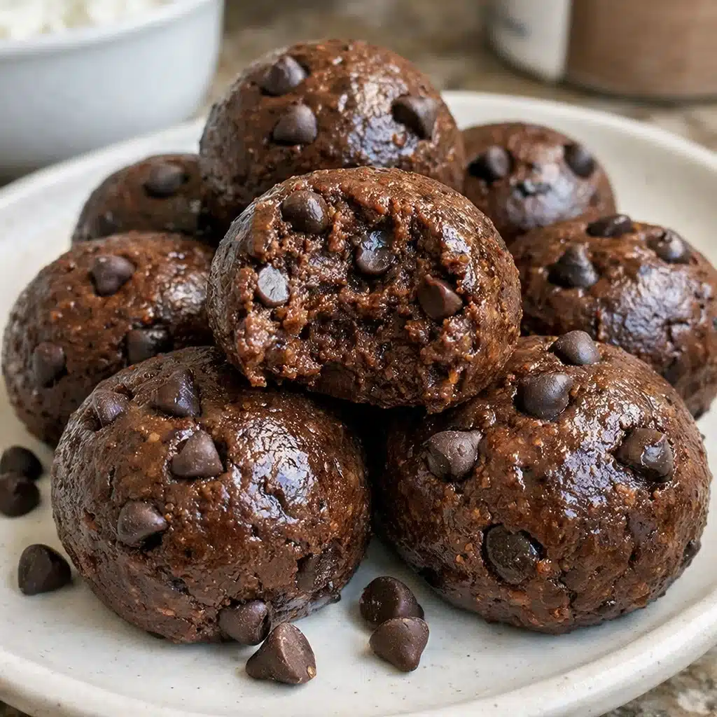 Cottage Cheese Brownie Batter Protein Bites are no-bake, protein-packed treats that taste like indulgent brownie batter