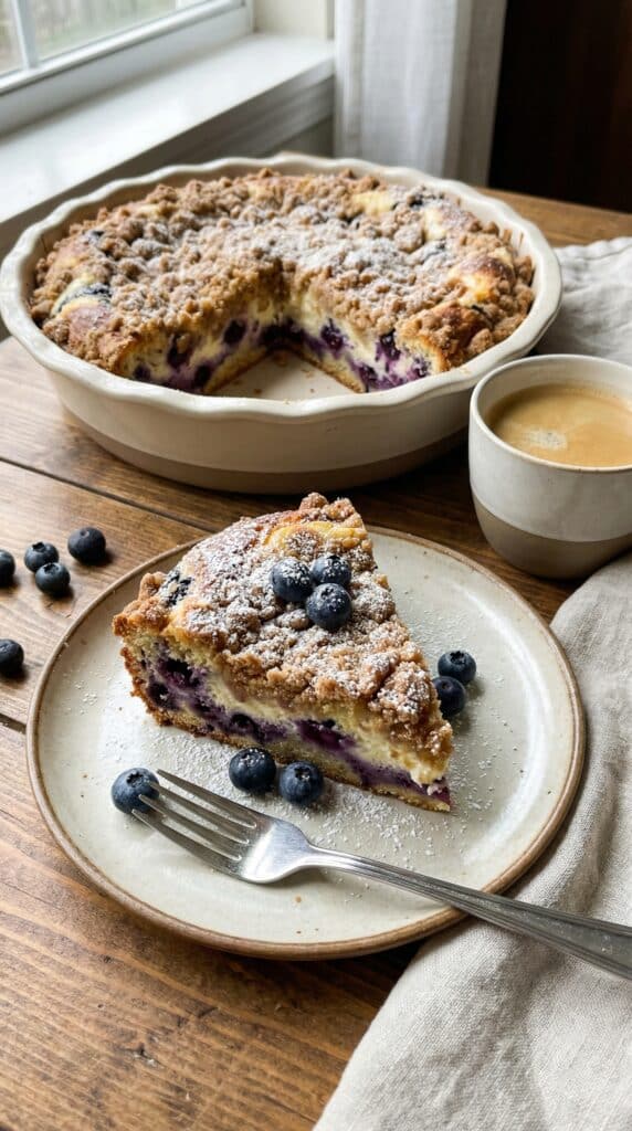 Blueberry Cream Cheese Crumb Cake