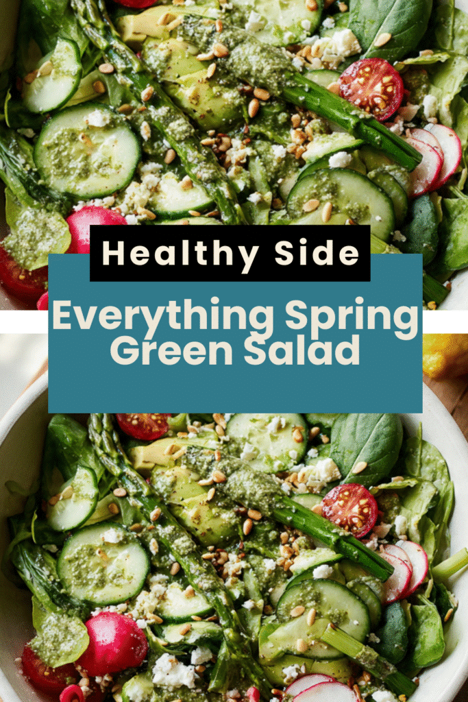 Everything Spring Green Salad with Lemon Basil Vinaigrette 4 Everything Spring Green Salad with Lemon Basil Vinaigrette