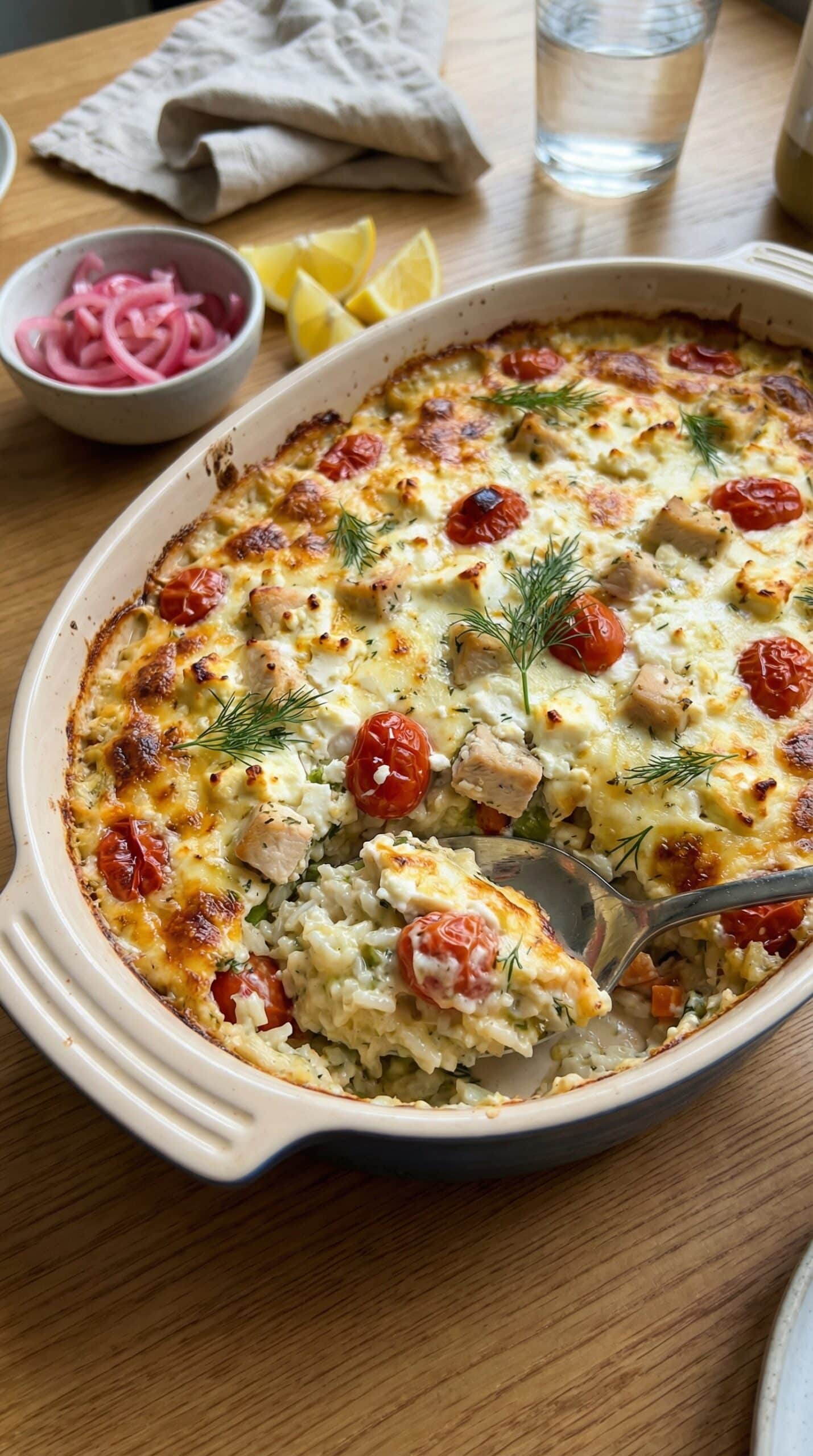 Greek Chicken Tzatziki Casserole