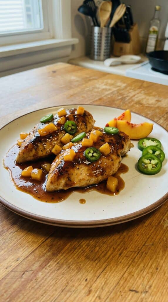 Jalapeno Peach Chicken 4 Jalapeno Peach Chicken