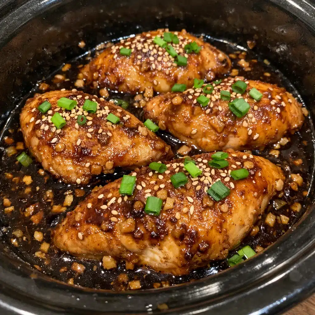 Slow Cooker Brown Sugar Garlic Chicken
