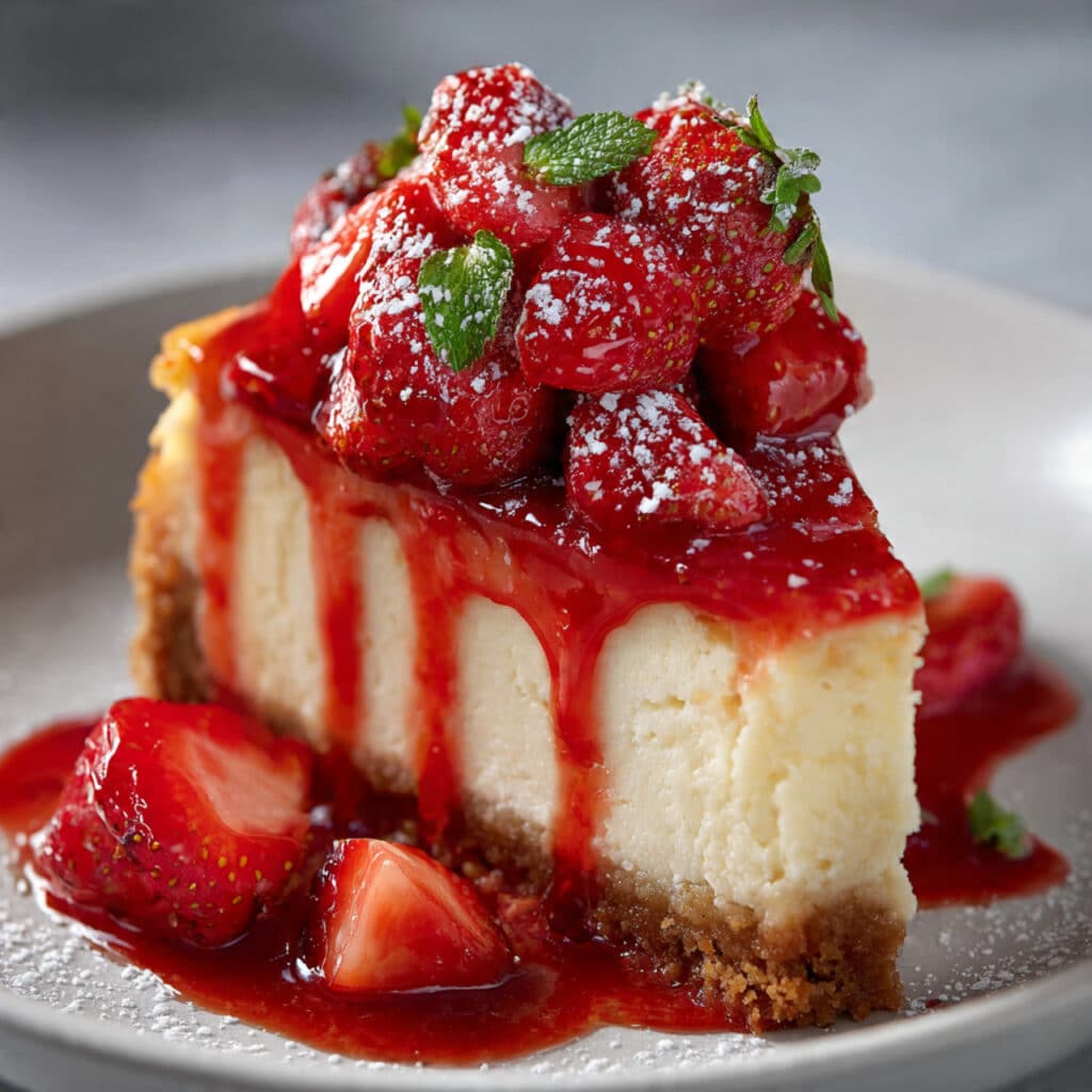 New York Strawberry Cheesecake Recipe 7 New York Strawberry Cheesecake