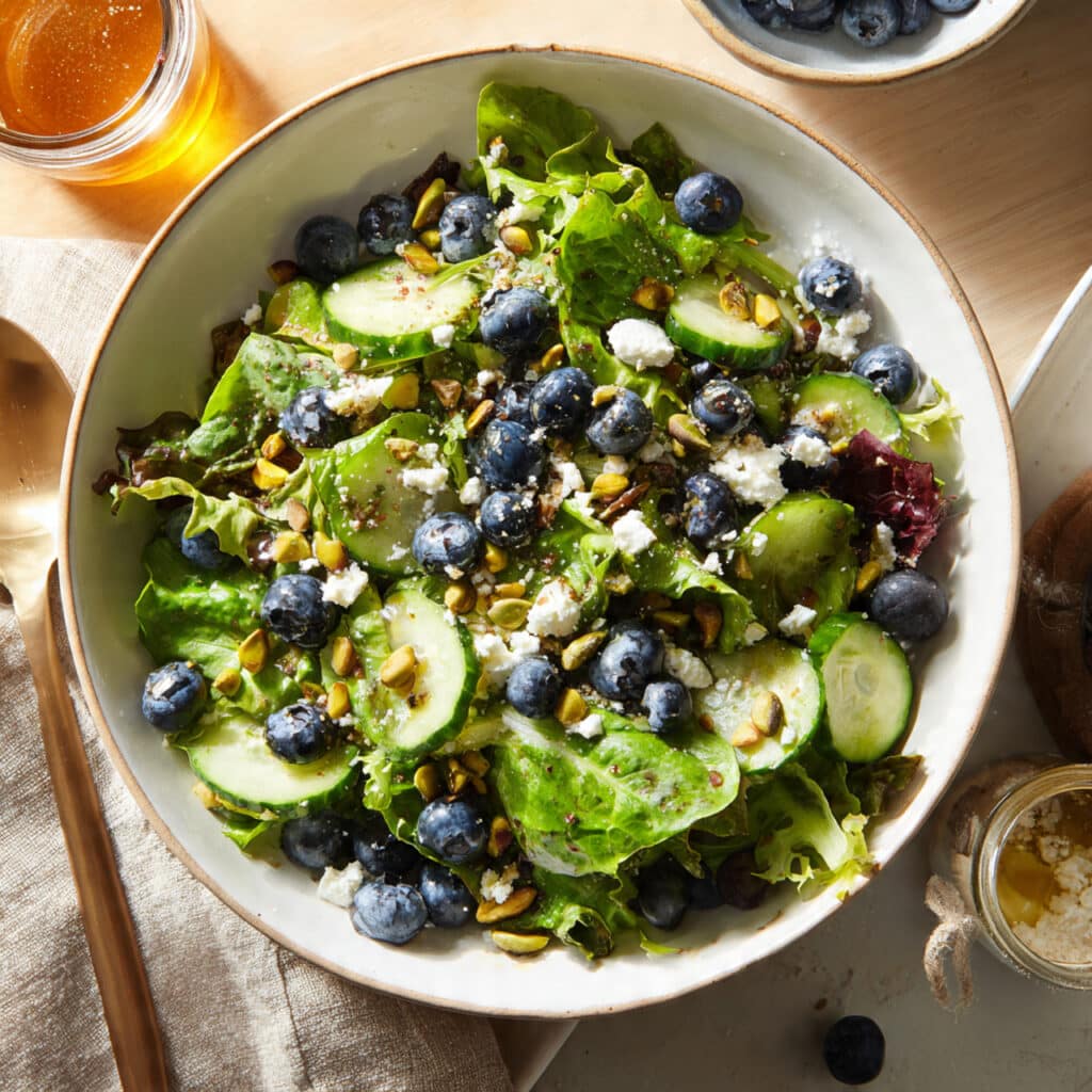 Blueberry Pistachio Spring Salad