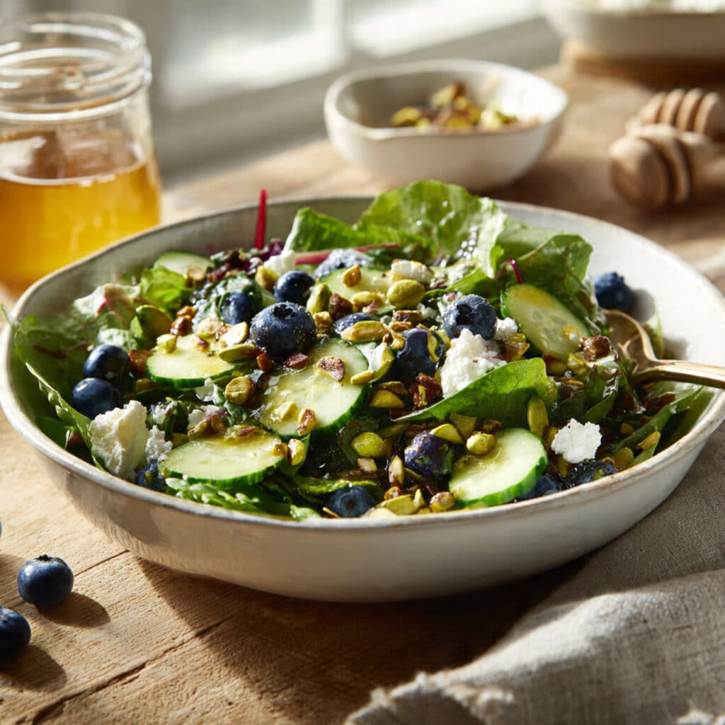 Blueberry Pistachio Spring Salad