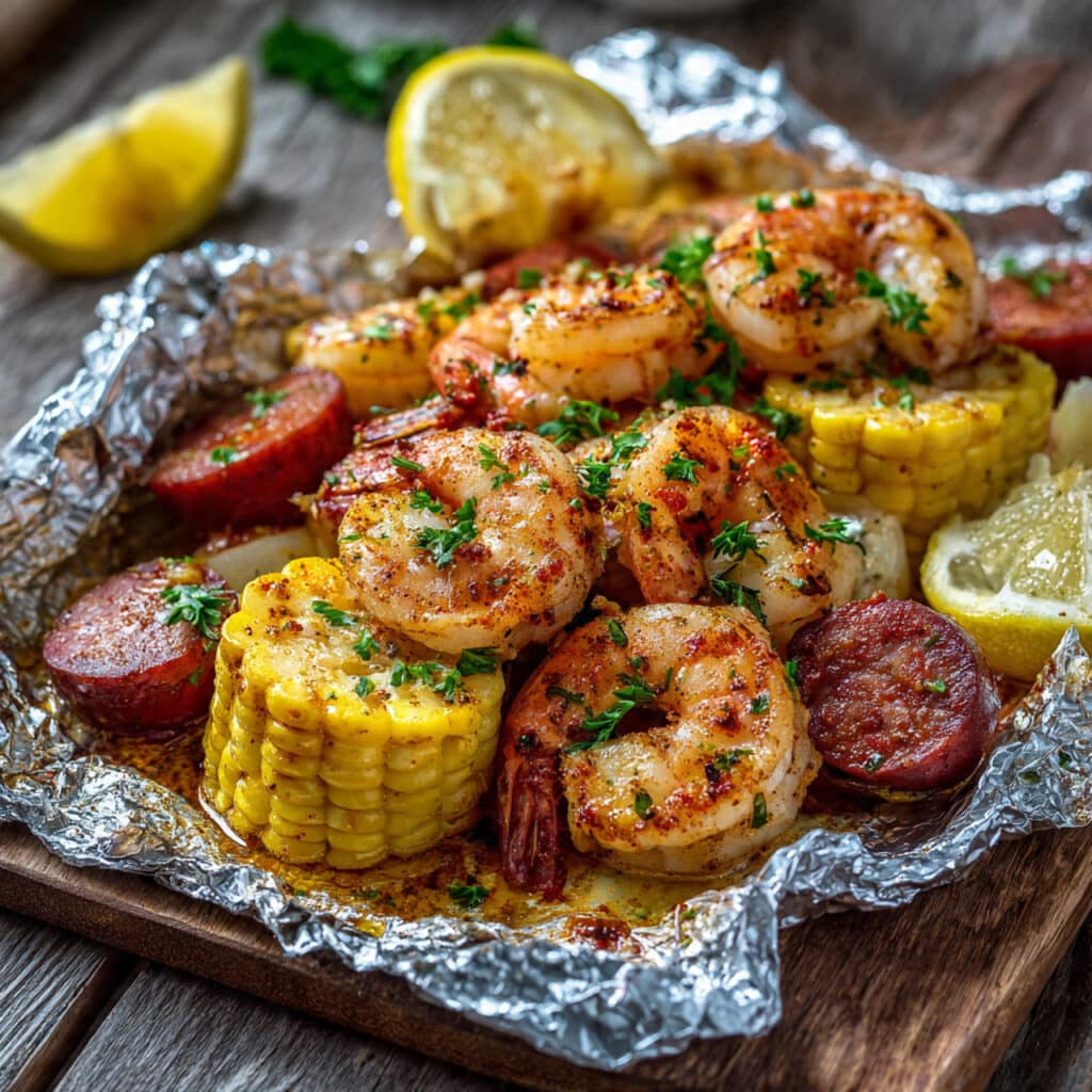 Cajun Shrimp Foil Packets