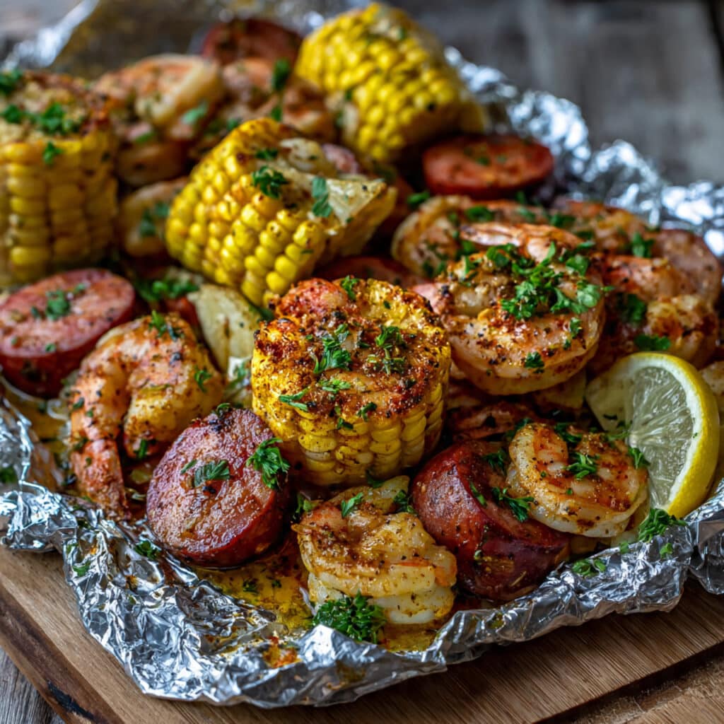 Cajun Shrimp Foil Packets