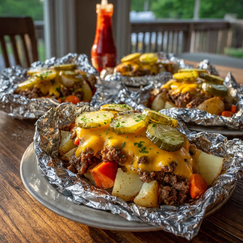 Cheeseburger Hobo Packets