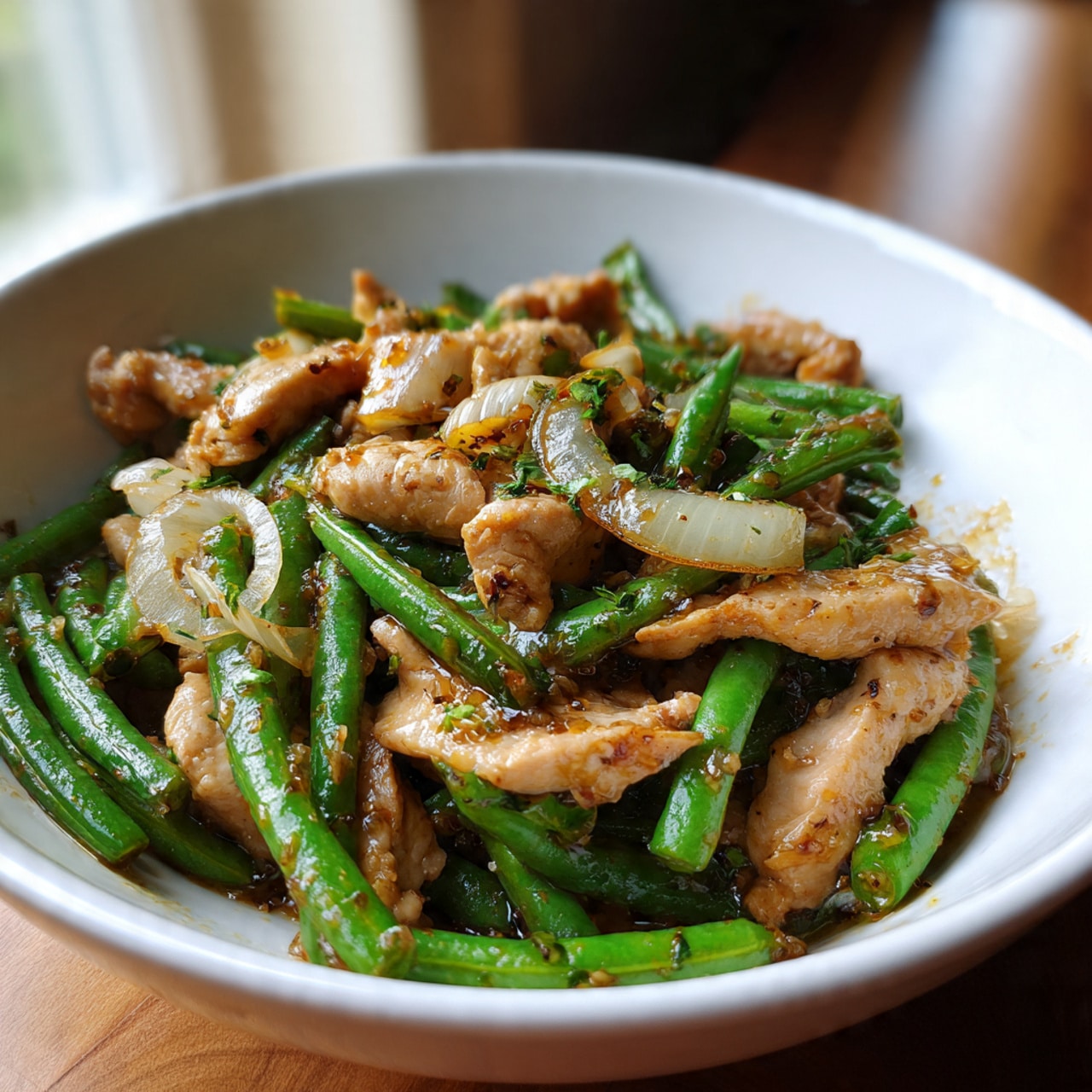 Chicken and Green Bean Stir Fry