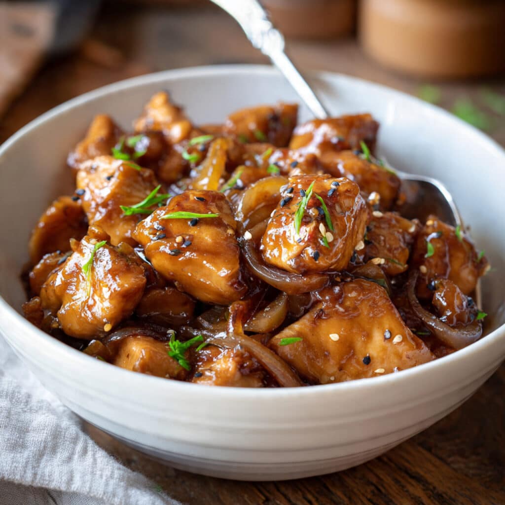 Crockpot Bourbon Chicken