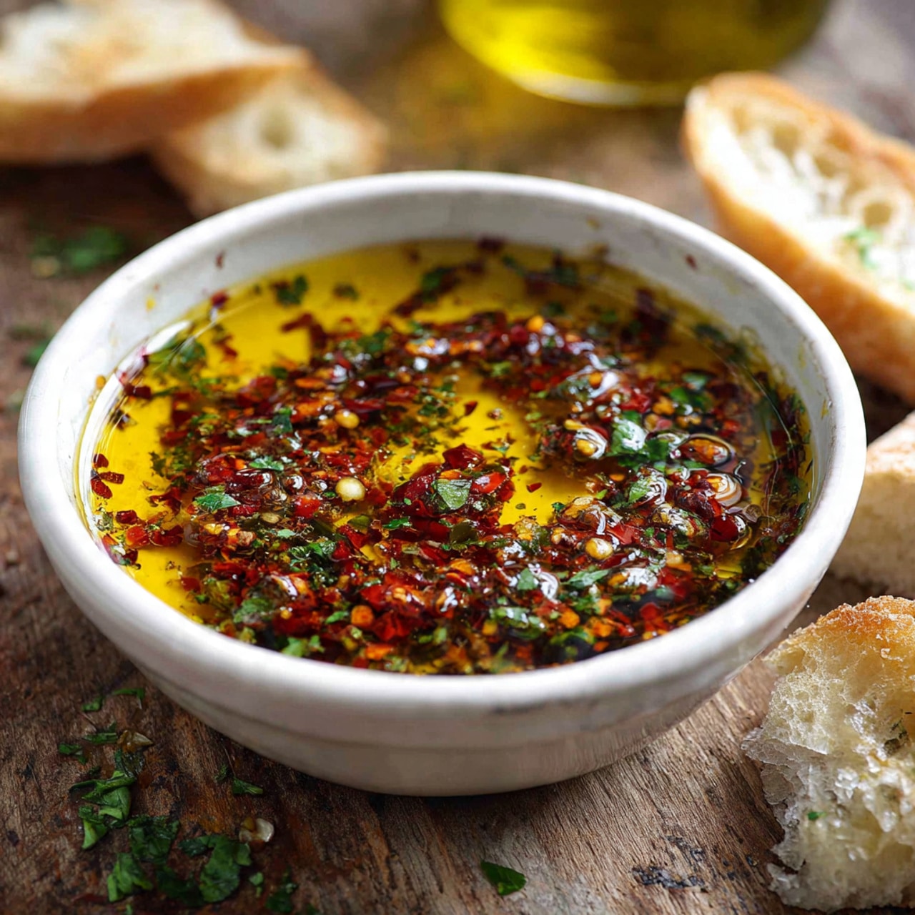 Mediterranean Sun Dried Tomato Garlic Olive Oil Dip