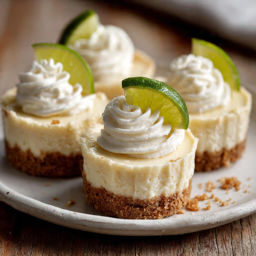 Mini Key Lime Cheesecakes 7 Mini Key Lime Cheesecakes
