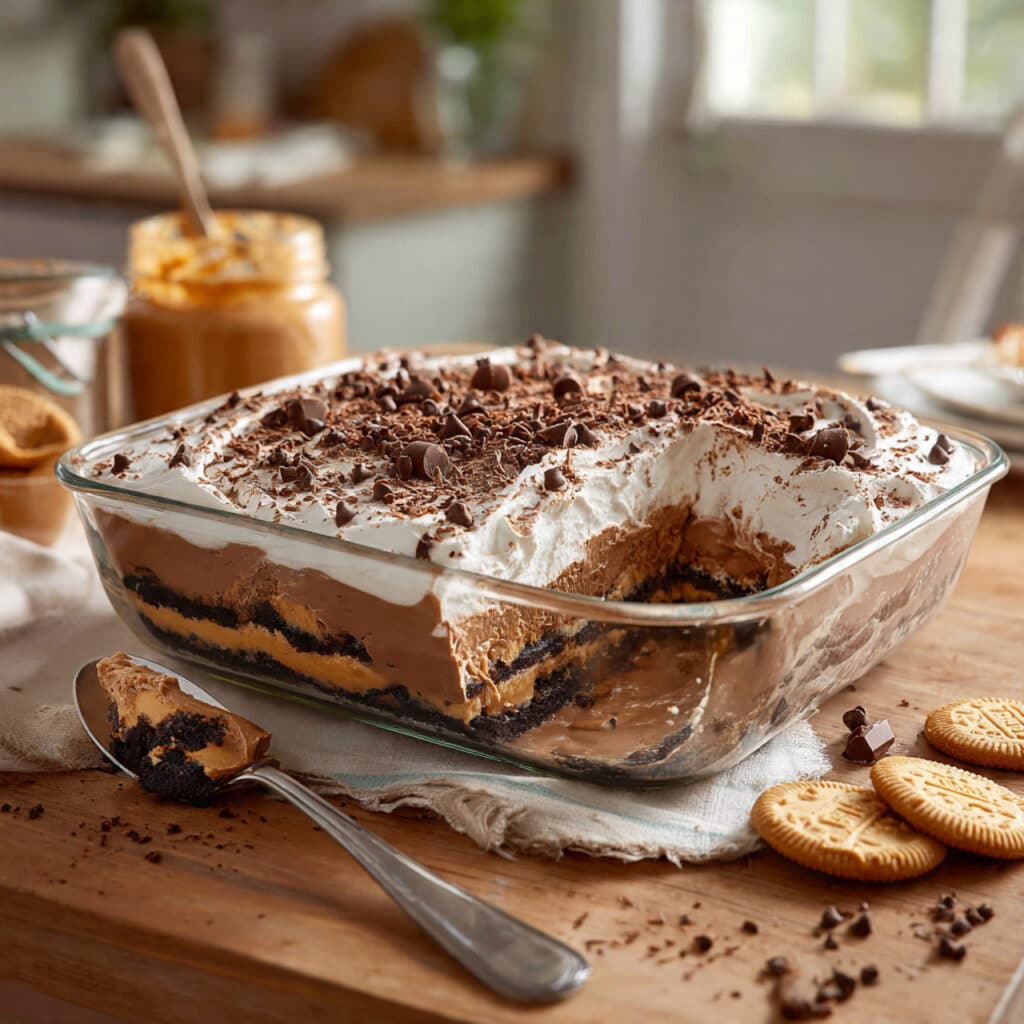 Peanut Butter Chocolate Lasagna
