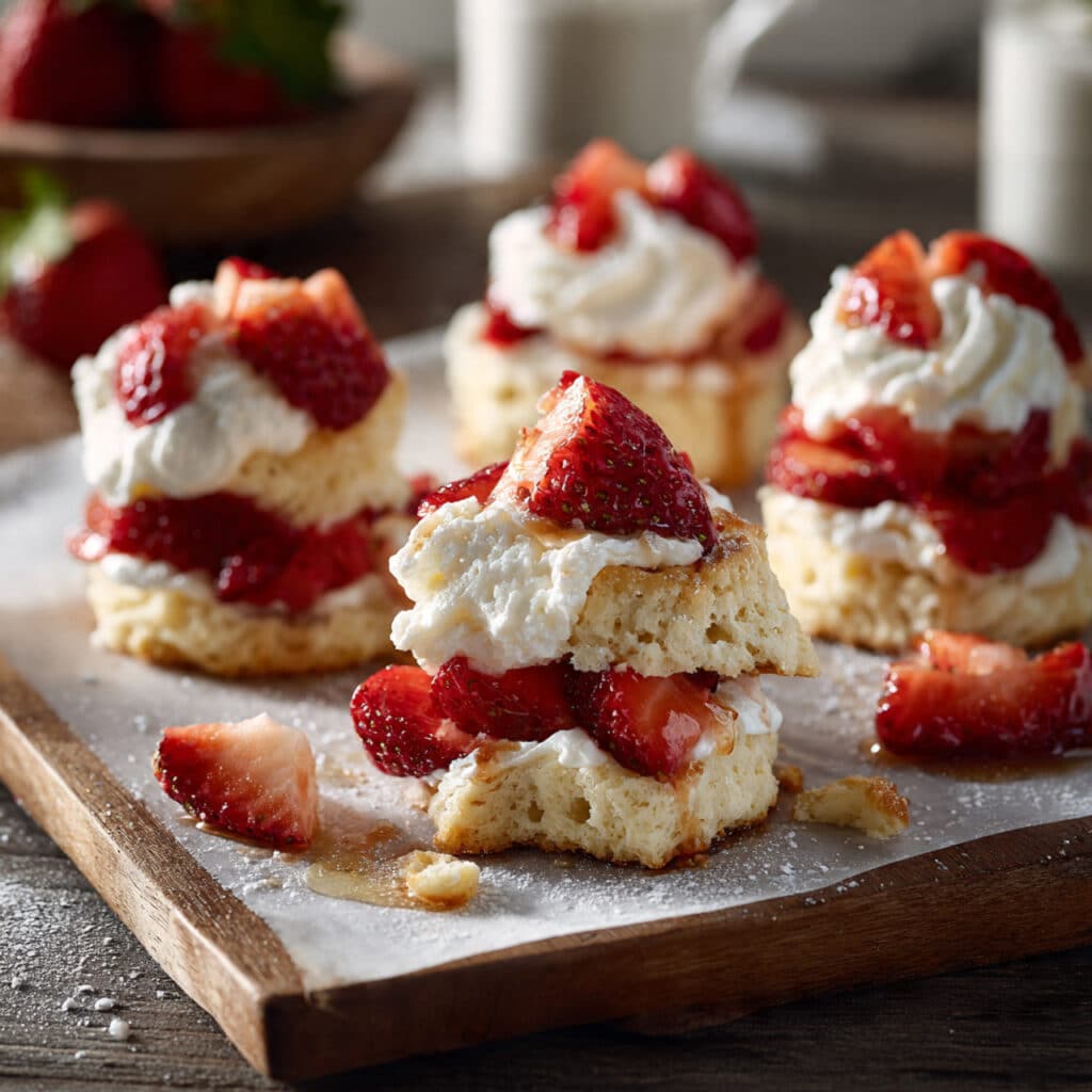 Strawberry Shortcake Bites