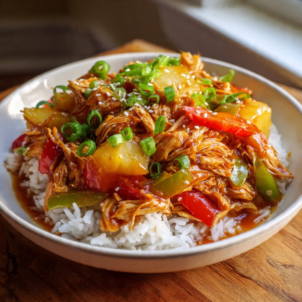 Sweet Hawaiian Crock Pot Chicken