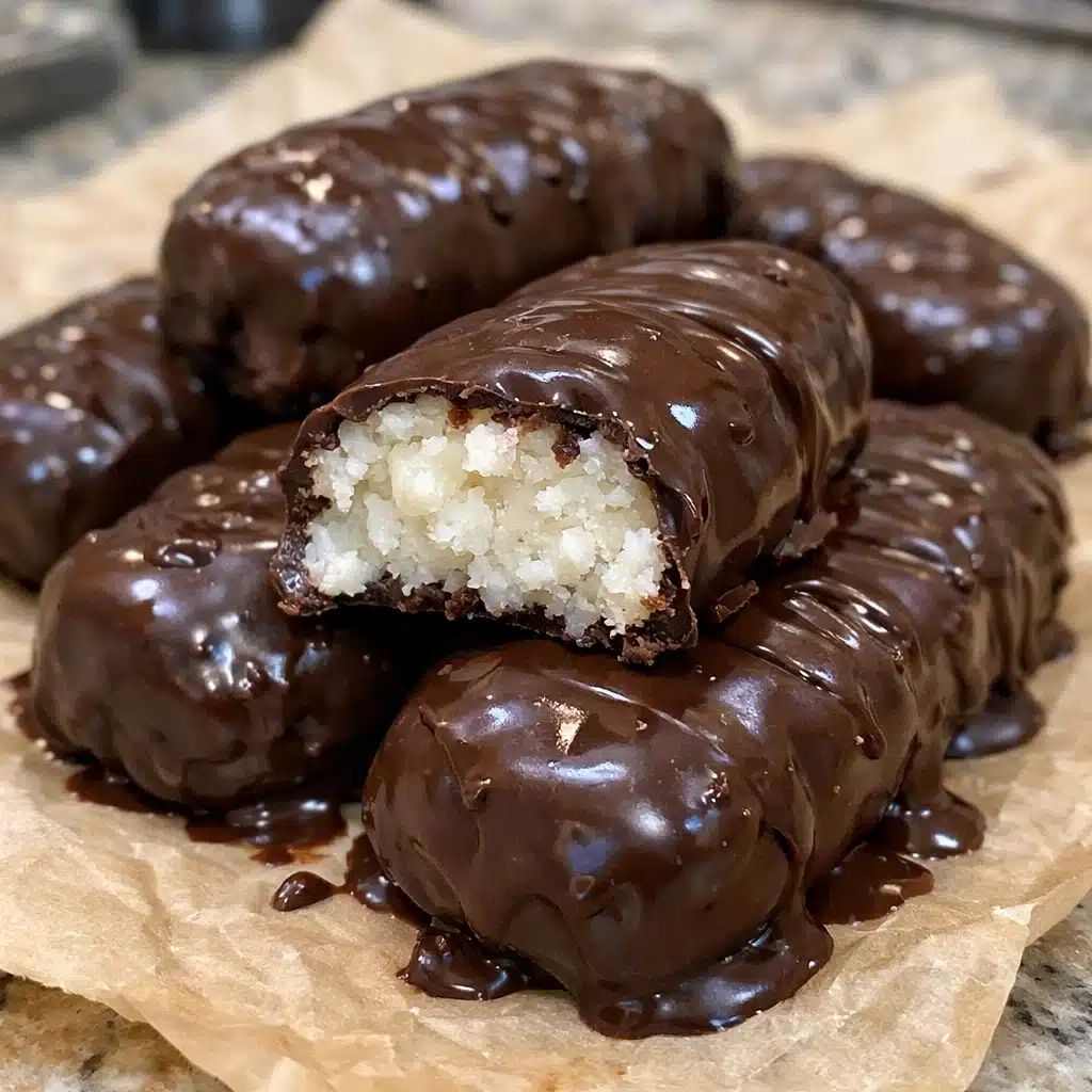 These homemade Bounty bars are even better than the real thing! Just coconut, chocolate, and no baking required!