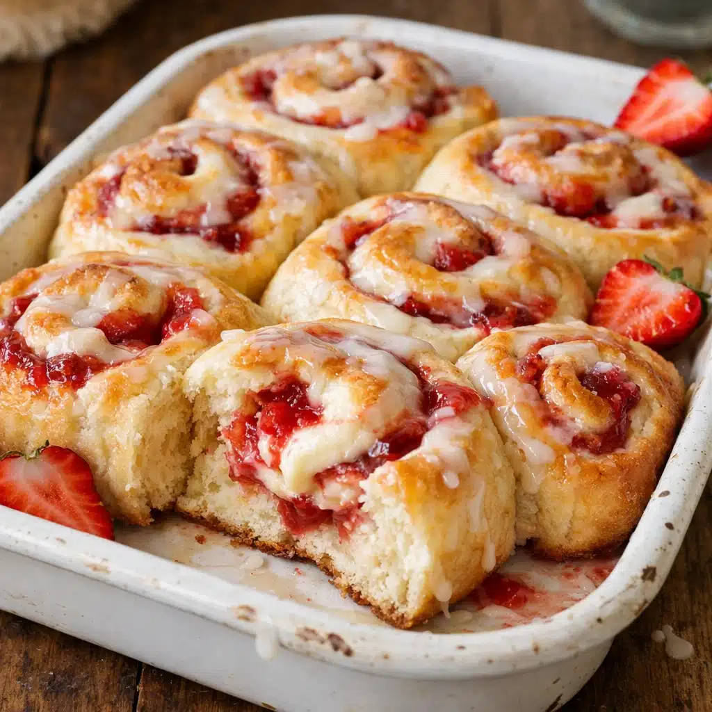 Strawberry Cheesecake Sweet Rolls