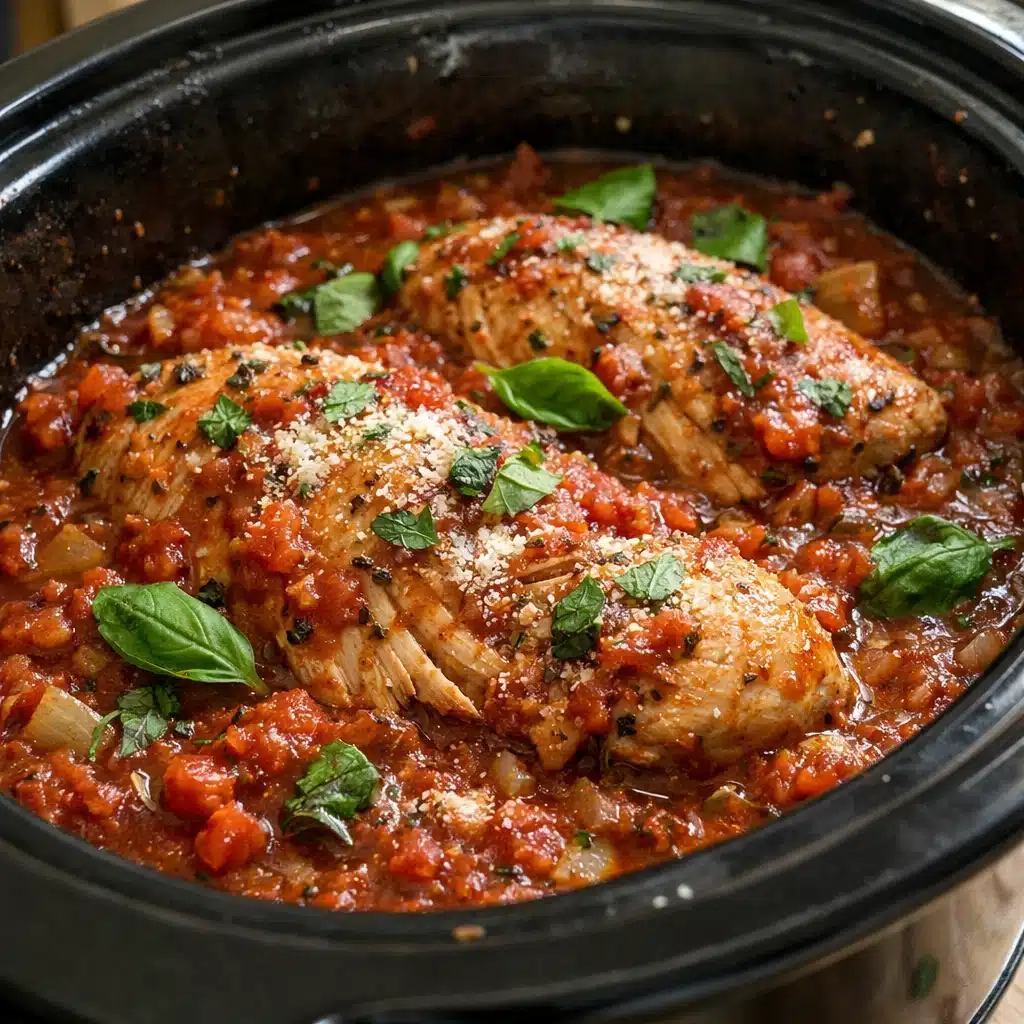 Slow Cooker Tomato Basil Chicken