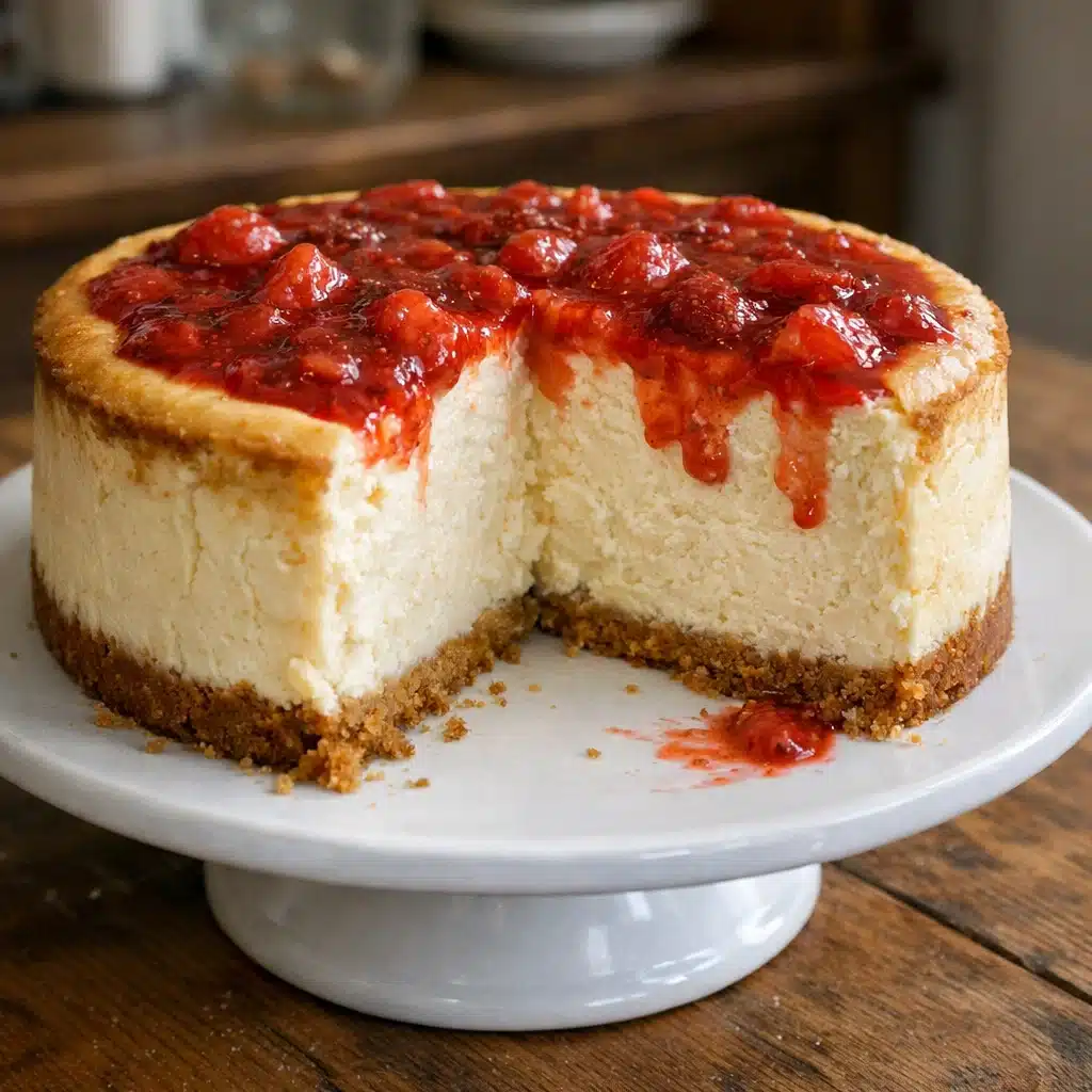 New York Strawberry Cheesecake Recipe 8 New York Strawberry Cheesecake
