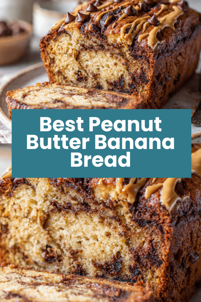 Peanut Butter Chocolate Banana Bread 5 Peanut Butter Chocolate Banana Bread