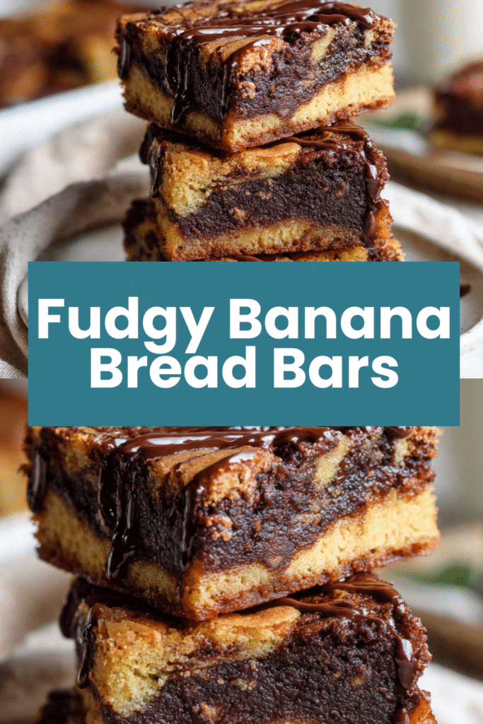 Banana Bread Brownie Bars 5 Banana Bread Brownie Bars