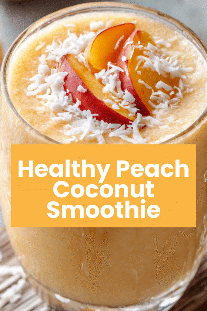 Peach Coconut Smoothie 5 Peach Coconut Smoothie