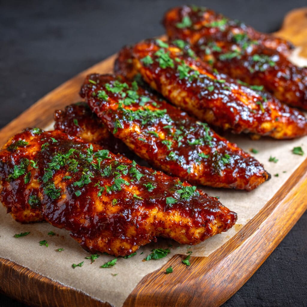 Baked BBQ Chicken Tenders: A Cozy Family Favorite 8 baked BBQ Chicken Tenders
