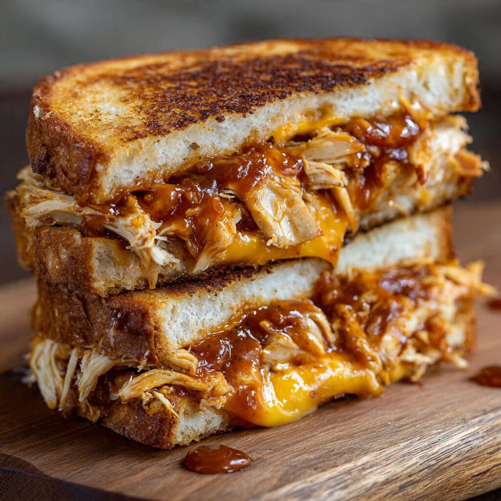 BBQ Chicken Grilled Cheese 8 BBQ Chicken Grilled Cheese