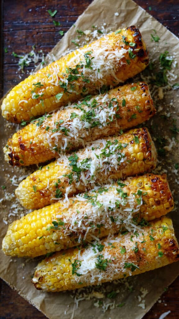 GARLIC PARMESAN CORN ON THE COB 7 GARLIC PARMESAN CORN ON THE COB
