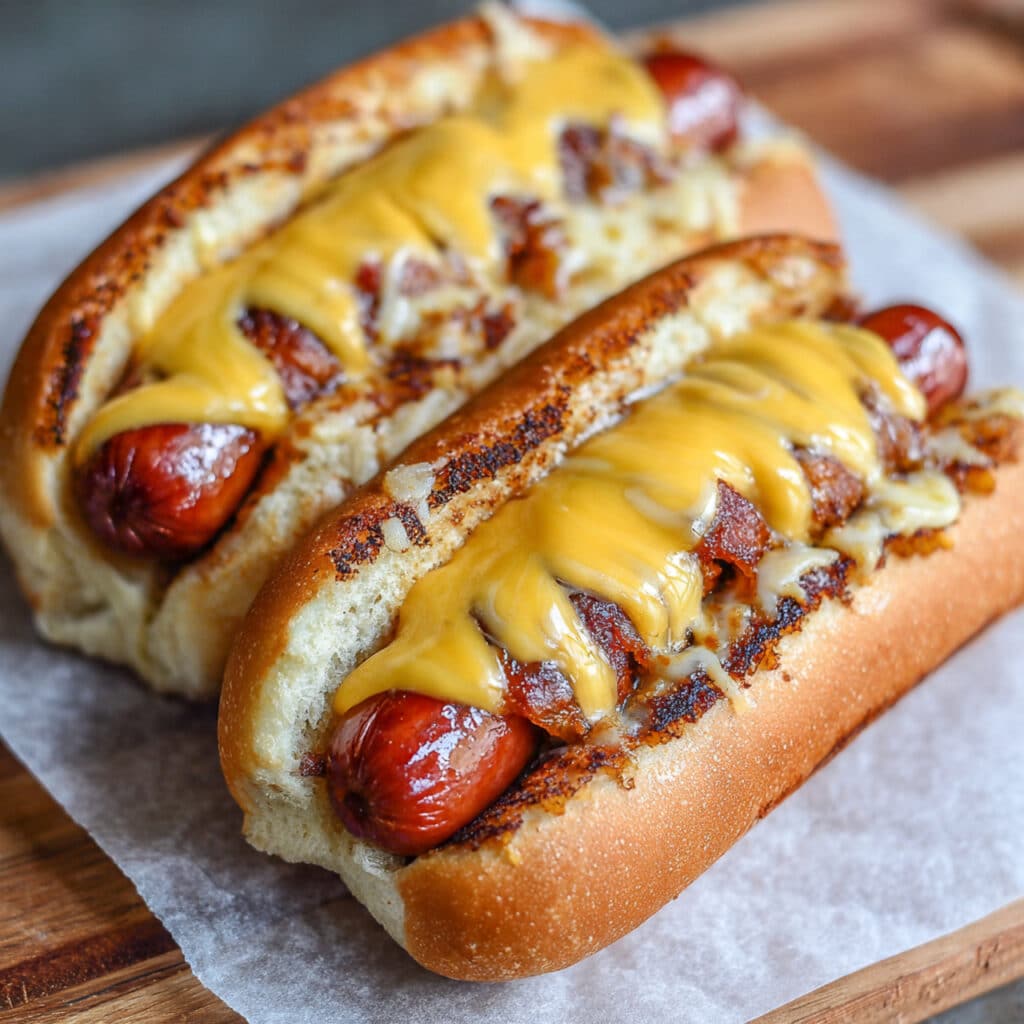 Grilled Cheese Hot Dogs